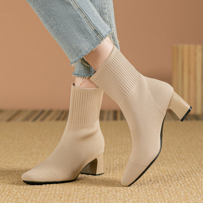 Bottines Tendance Tricotées