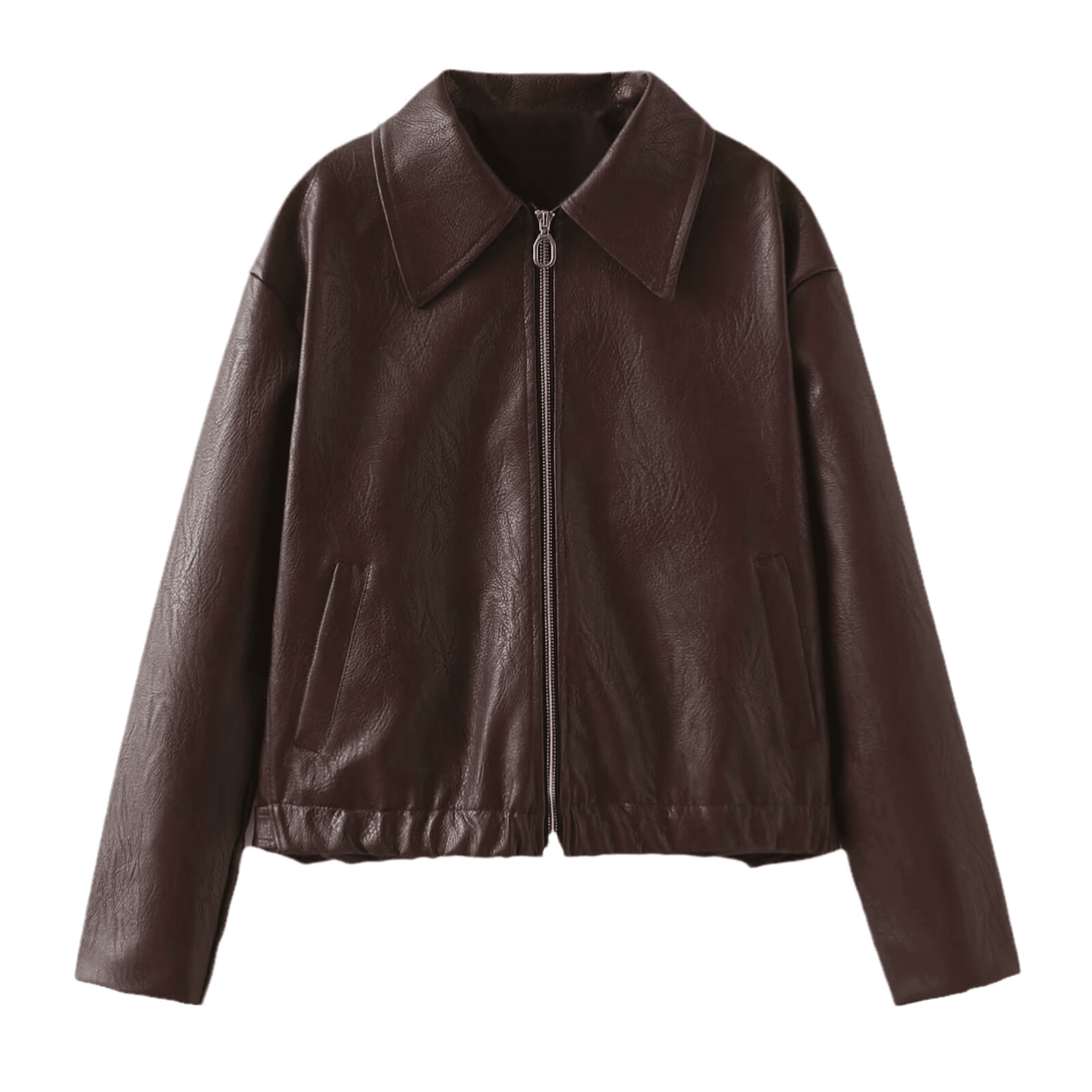 Veste en Simili Cuir - ElyGlam