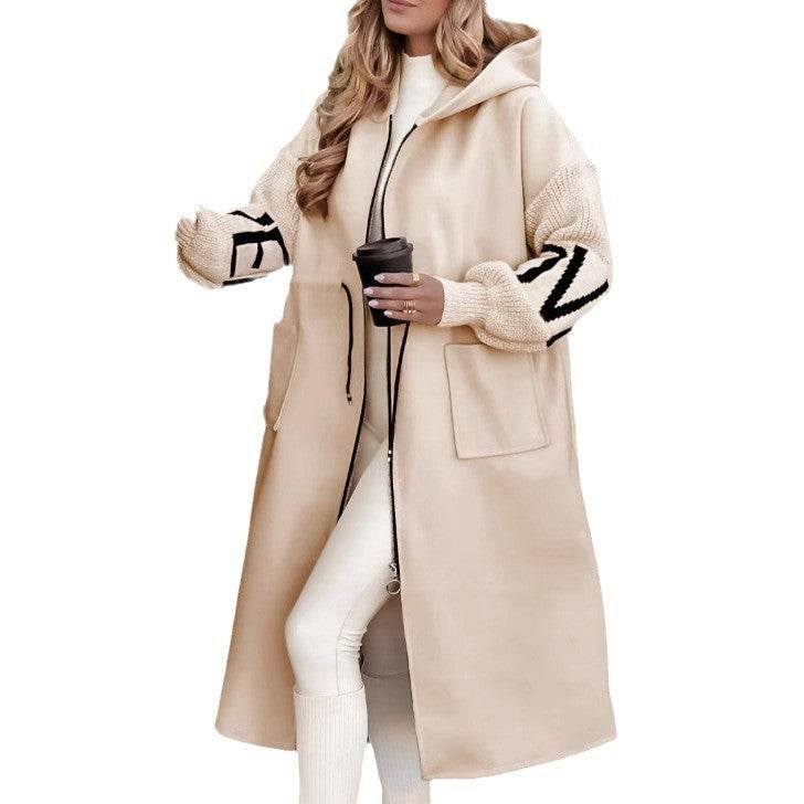 Manteau à Capuche et Poches - ElyGlam