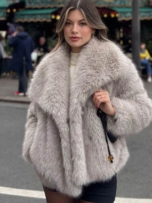 Manteau en Peluche Hiver - Mode, Épais et Chaud - ElyGlam