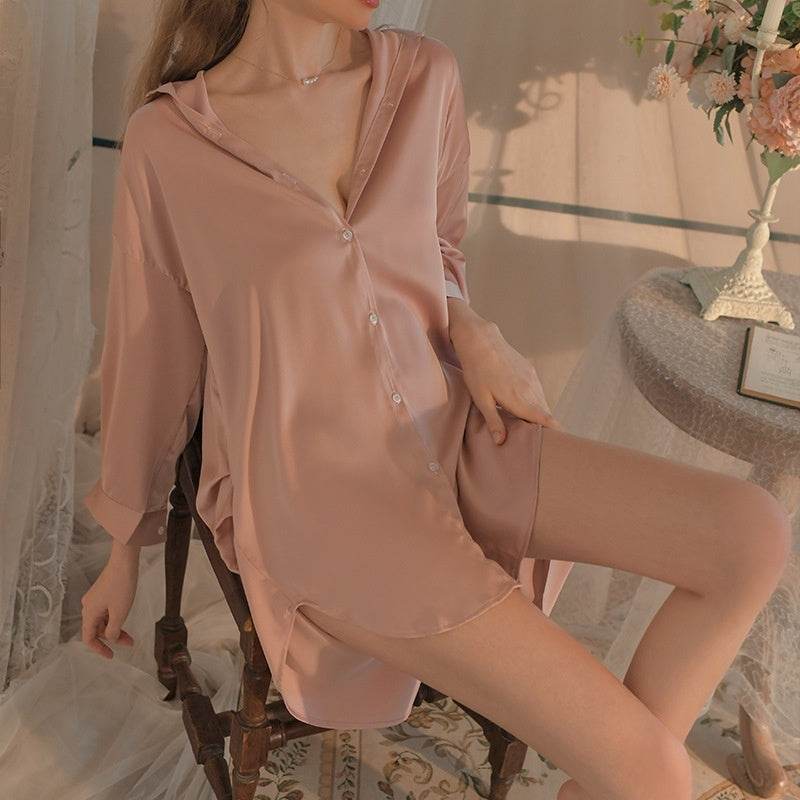 LuxeSilk™ Satin Lounge Set - ElyGlam