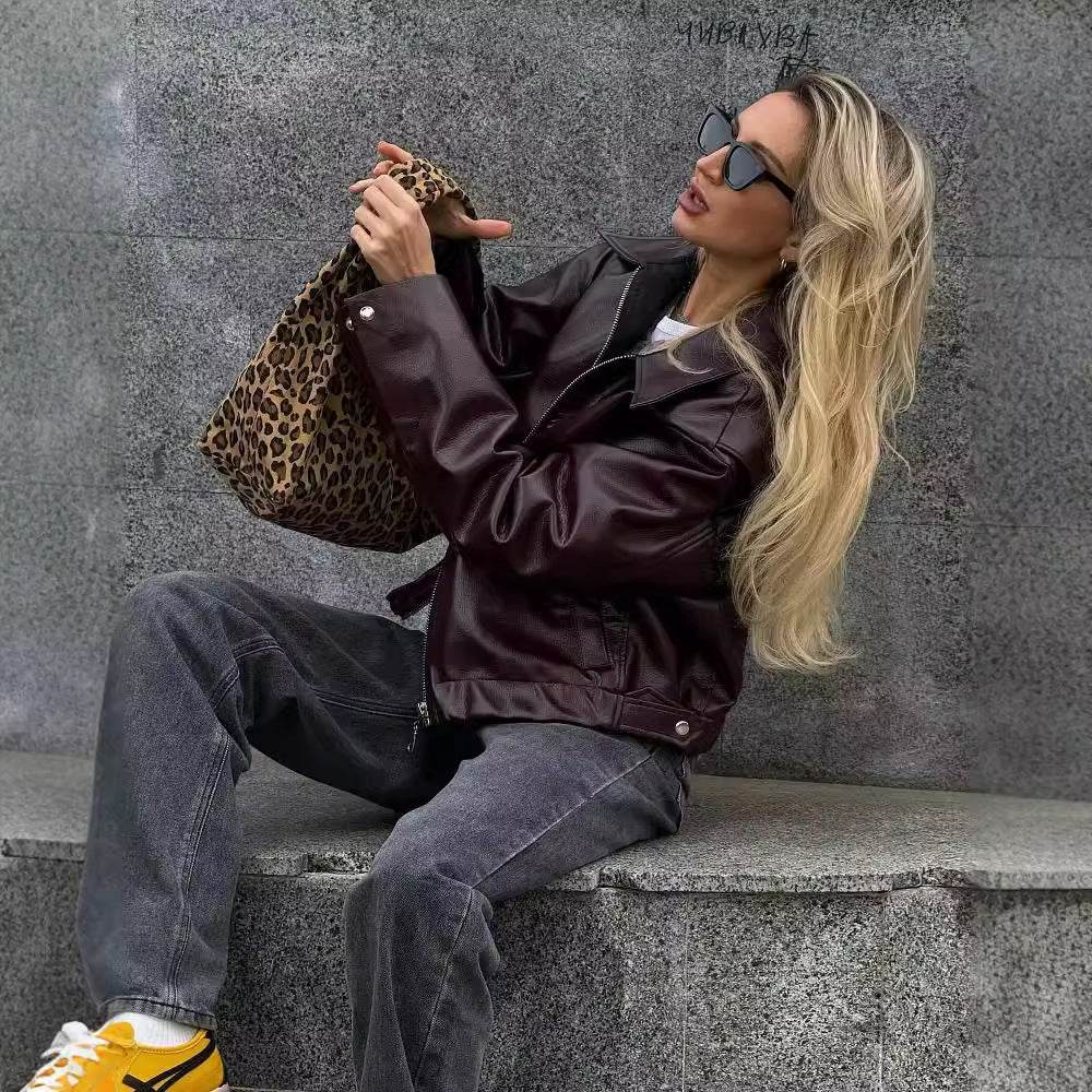 Veste en Simili Cuir - ElyGlam