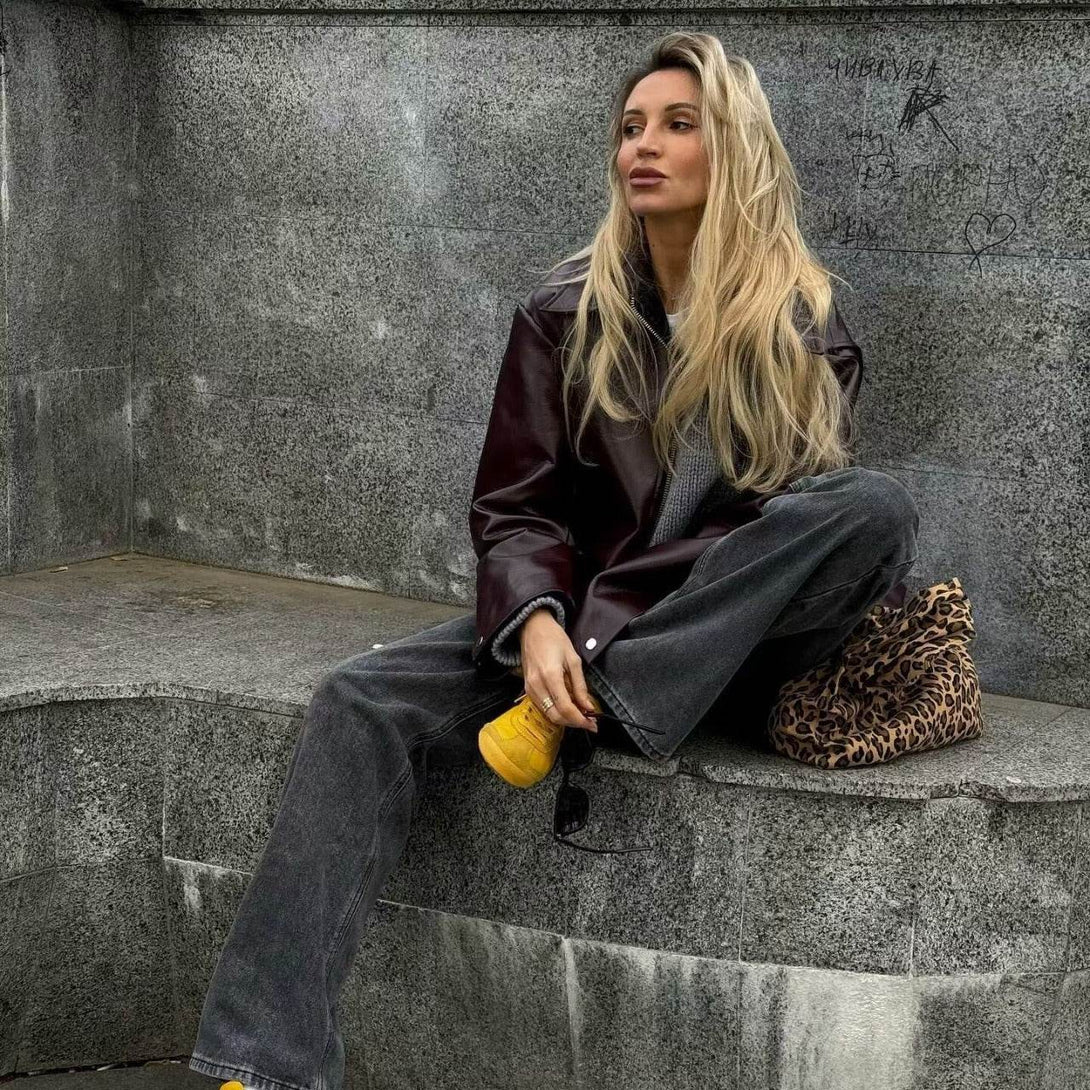 Veste en Simili Cuir - ElyGlam