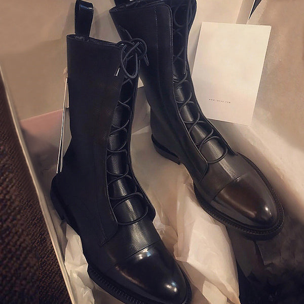 Bottes de Motard Martin mit Krallenplatts und Stil kühn