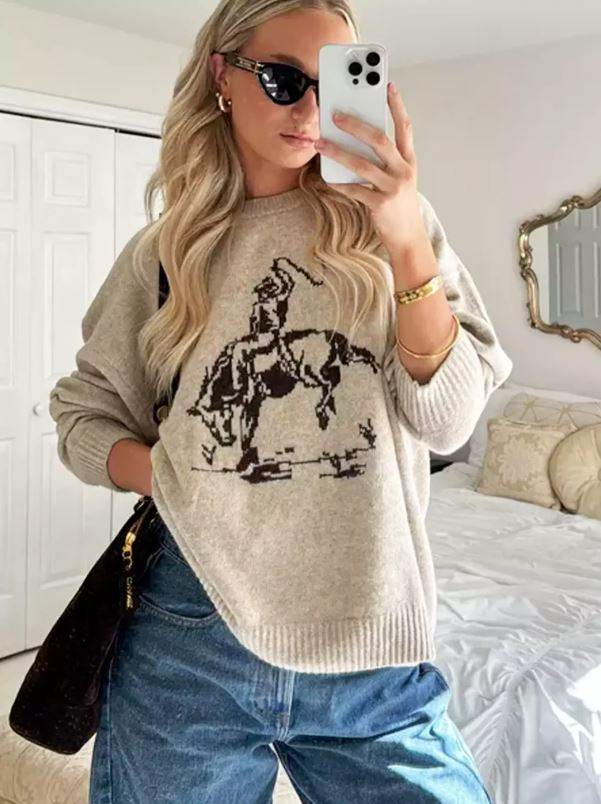 Pull Équestre Iconique - ElyGlam