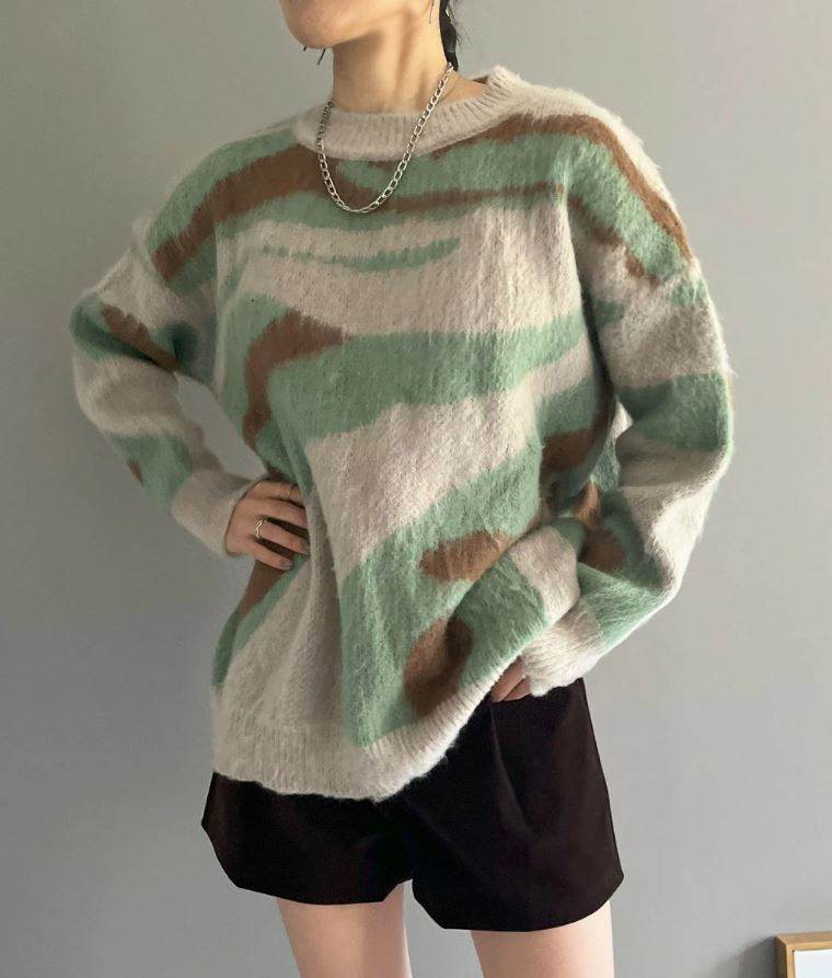 Pull à Rayures Irrégulières - ElyGlam