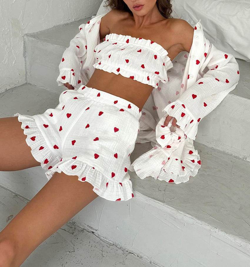Sweetheart Lounge Set - ElyGlam