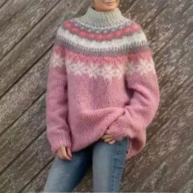 Pull Vintage Jacquard - ElyGlam
