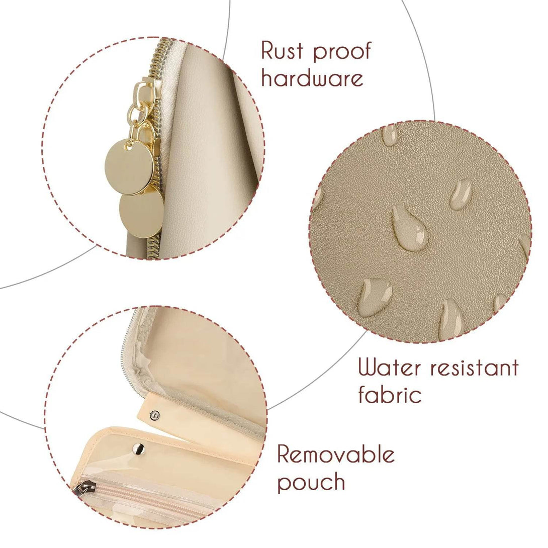 Waterproof Wash And Makeup Bag Storage - ElyGlam