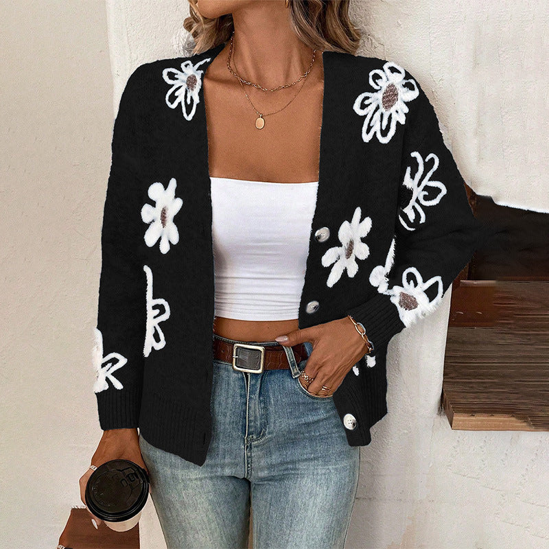 Cardigan imprimé floral