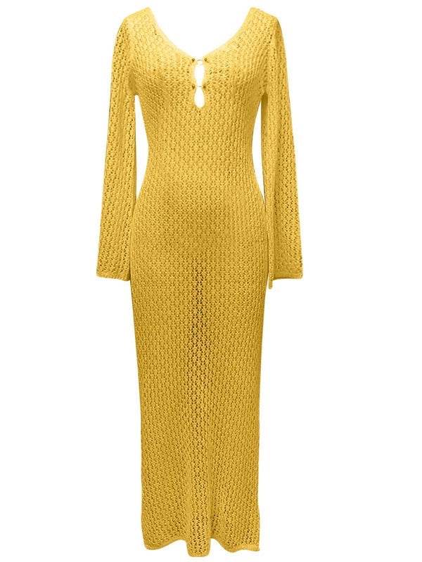Boho Beach Crochet Dress - ElyGlam
