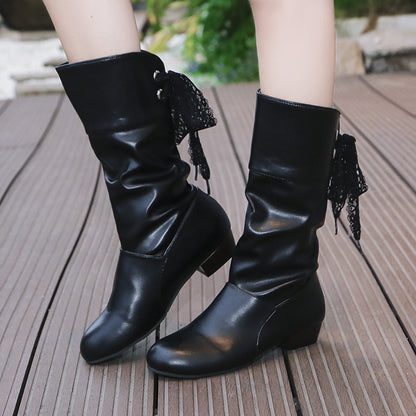 Bottes Slingback à Talon Chunky