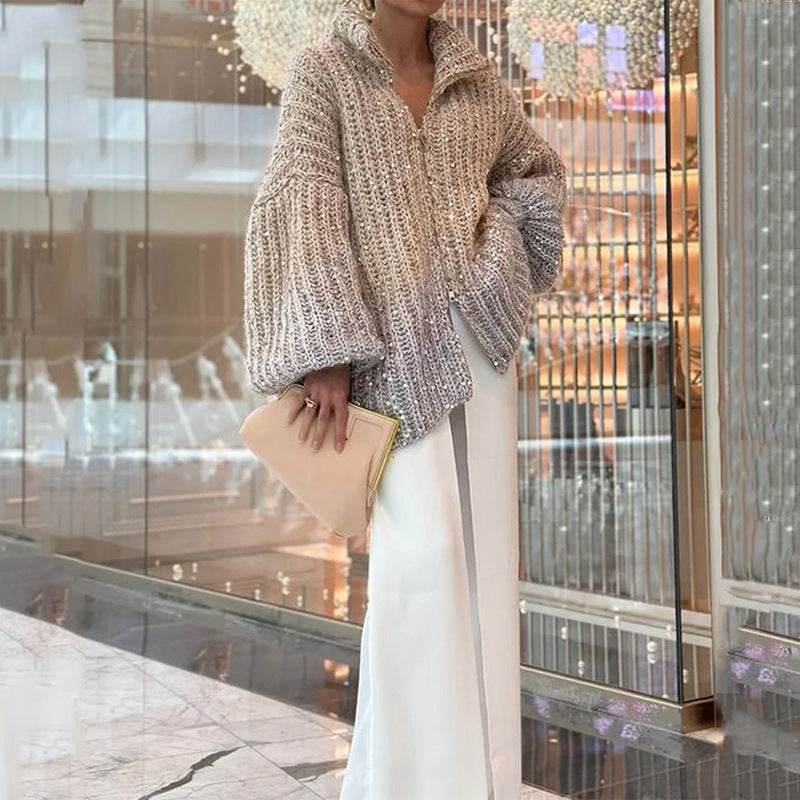 Cardigan Chic à Sequins - ElyGlam