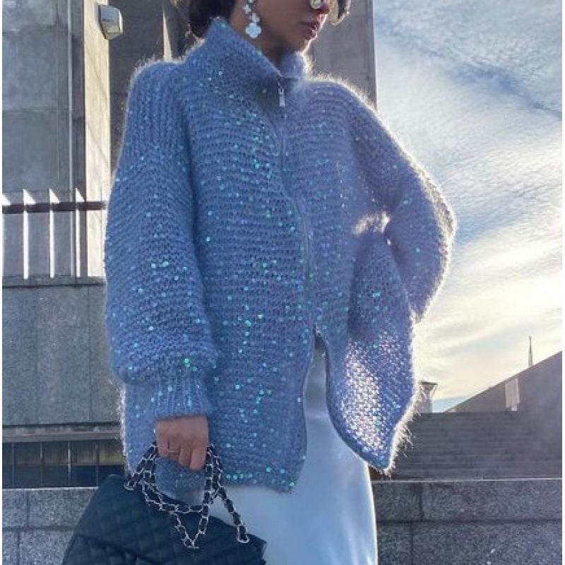Cardigan Chic à Sequins - ElyGlam
