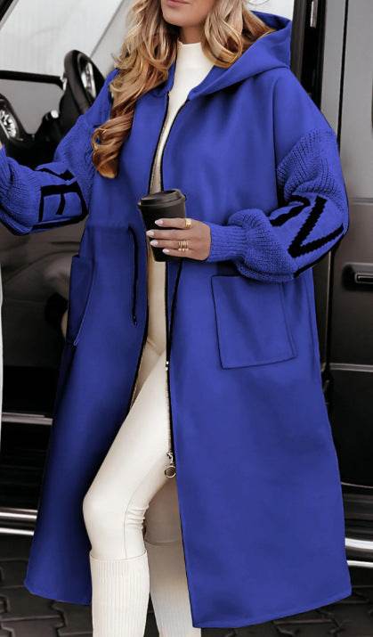 Manteau à Capuche et Poches - ElyGlam