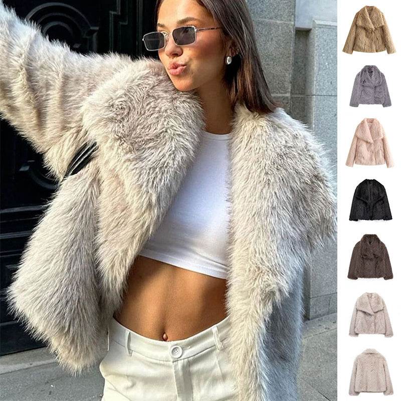 Manteau en Peluche Hiver - Mode, Épais et Chaud - ElyGlam