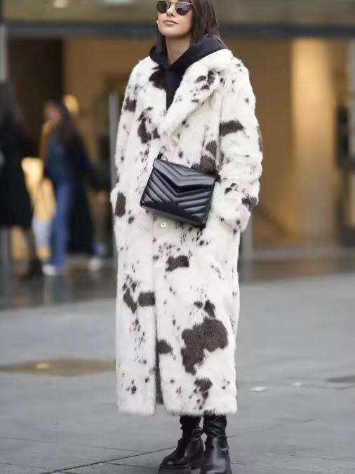 Manteau en Fausse Fourrure Léopard - ElyGlam