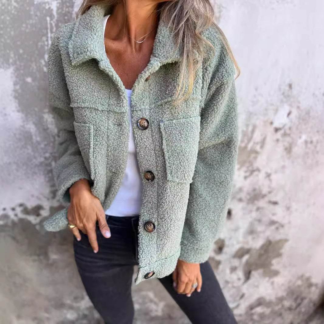 Veste Court à Col Revers - ElyGlam