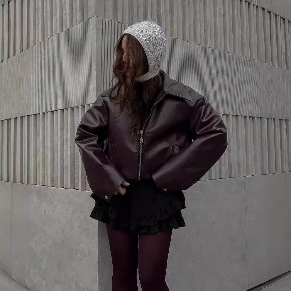 Veste en Simili Cuir - ElyGlam