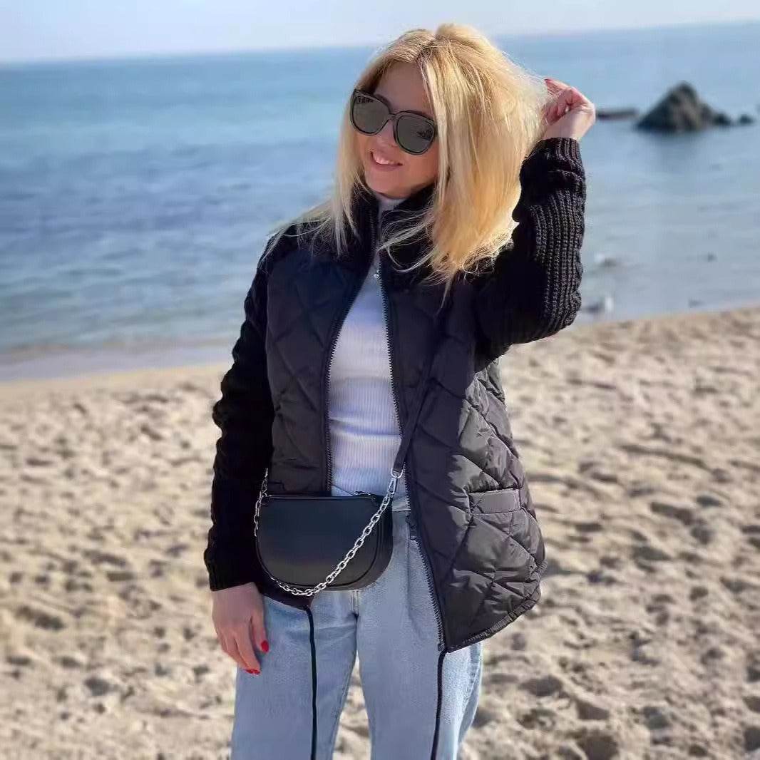 Veste à Manches Tricotées - ElyGlam