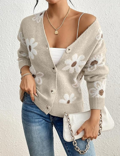 Cardigan imprimé floral