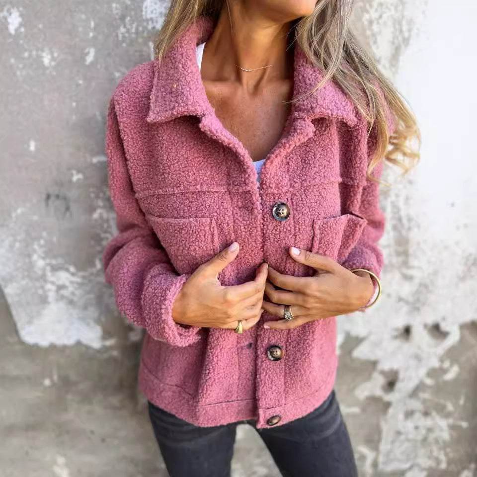 Veste Court à Col Revers - ElyGlam