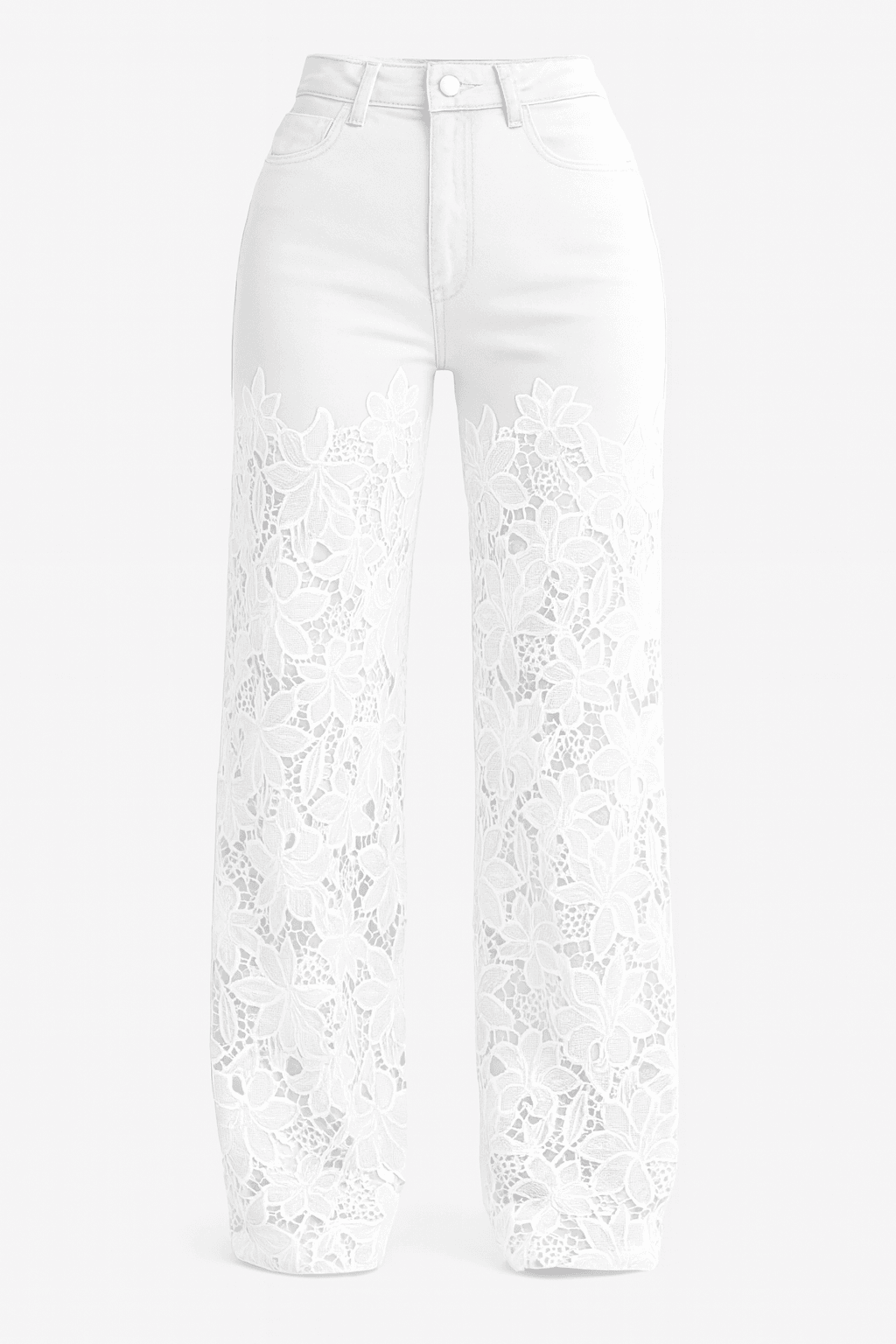 LaceDream™ Wide-Leg Jeans - ElyGlam