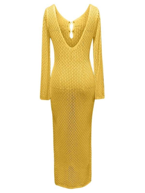 Boho Beach Crochet Dress - ElyGlam