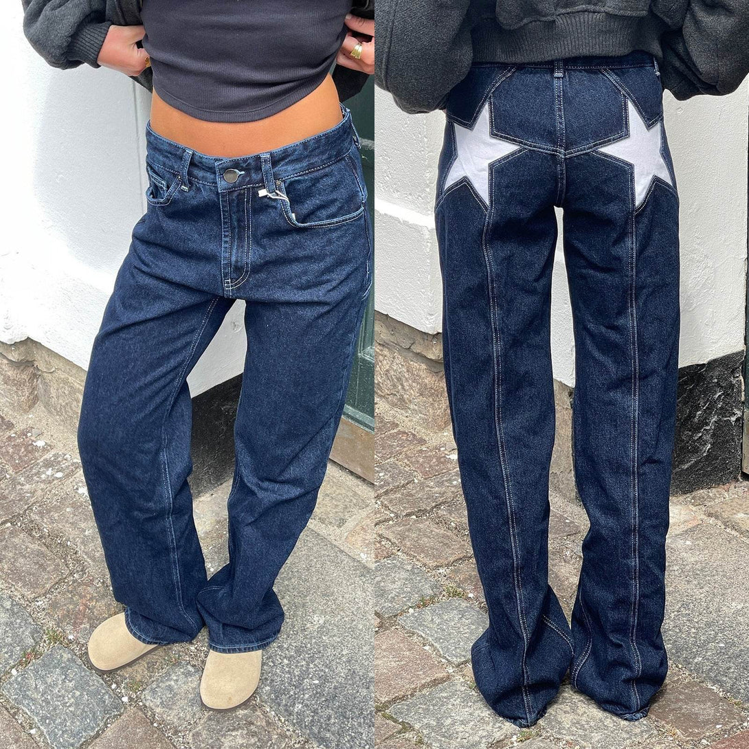 Jean Patchwork Étoilé - ElyGlam