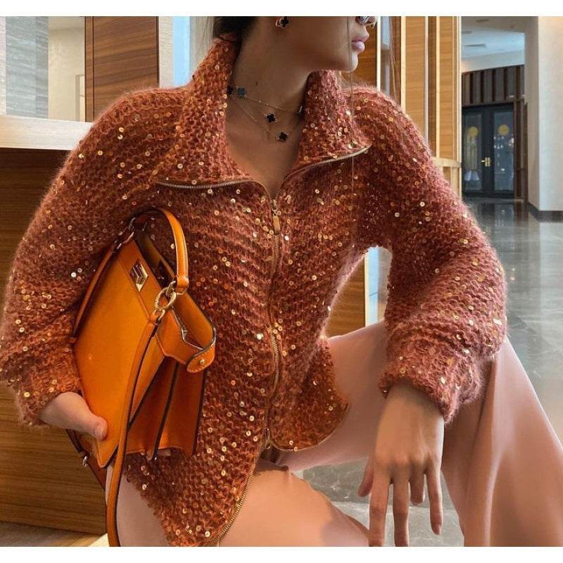 Cardigan Chic à Sequins - ElyGlam