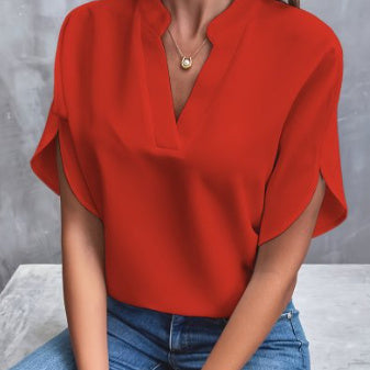 Blouse Fluide Col V