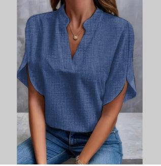Blouse Fluide Col V