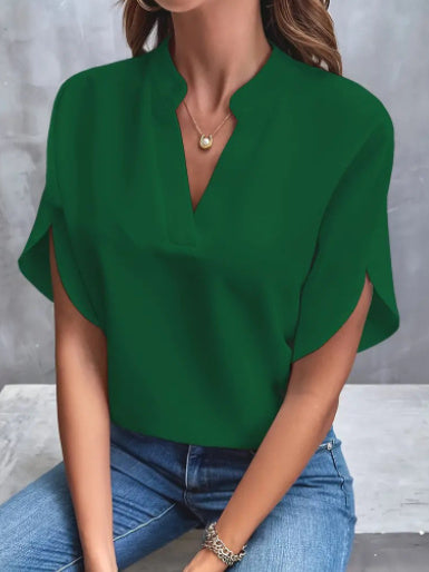 Blouse Fluide Col V