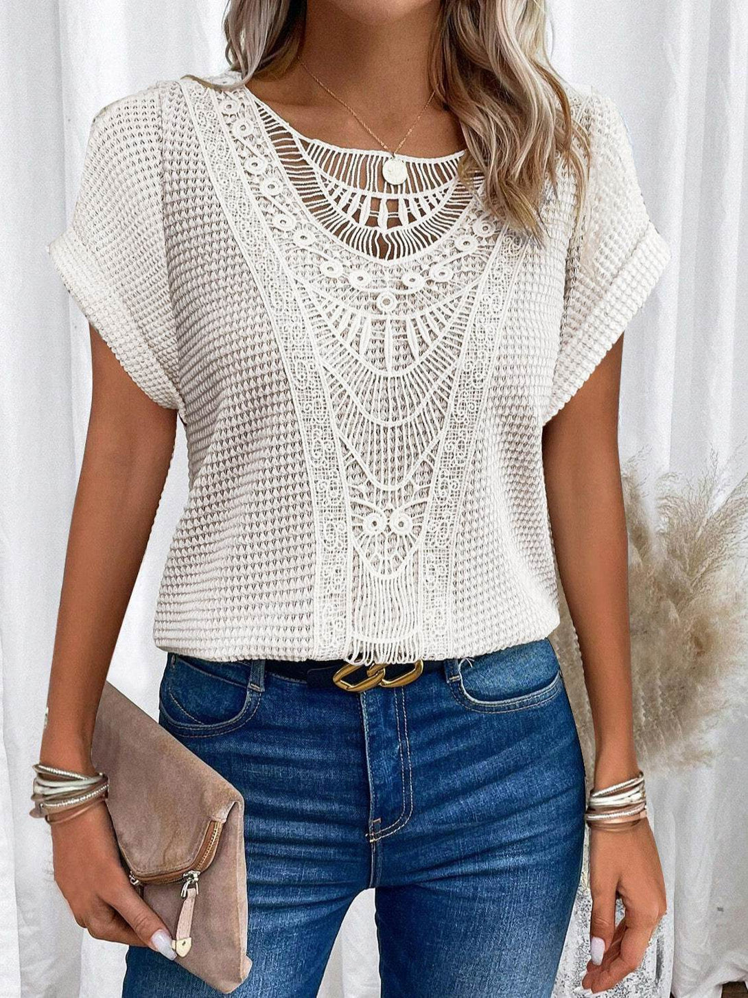 Blouse Dentelle Chic - ElyGlam