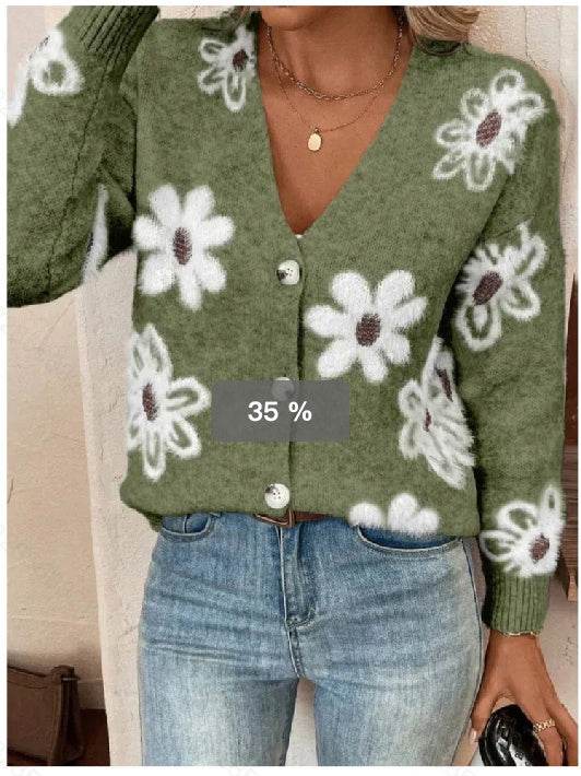 Cardigan imprimé floral - ElyGlam