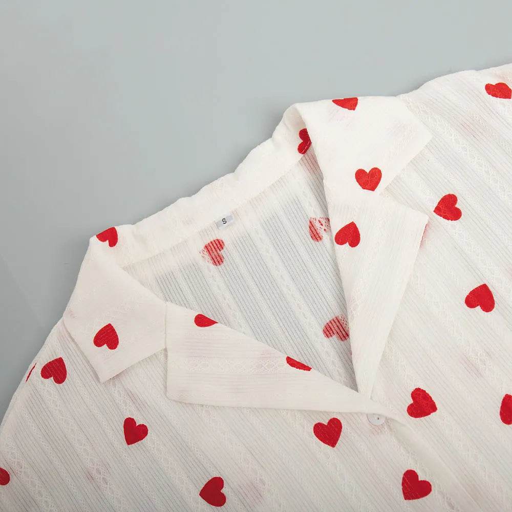 Romantic Cotton Pajama Set - ElyGlam