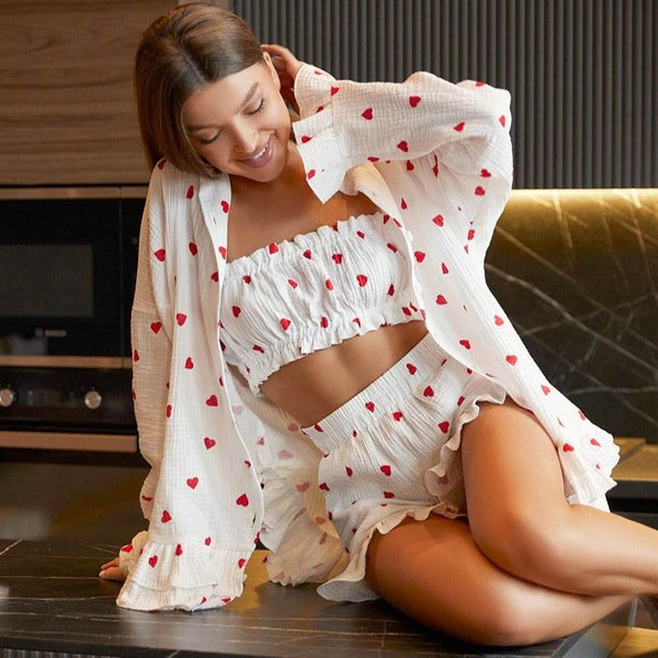 Sweetheart Lounge Set - ElyGlam