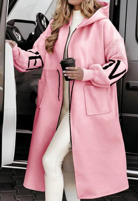 Manteau à Capuche et Poches - ElyGlam