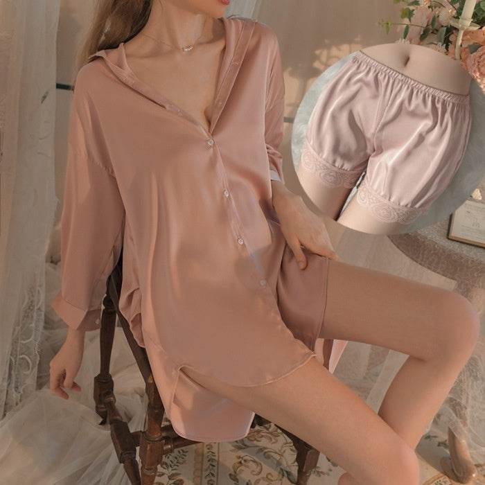 LuxeSilk™ Satin Lounge Set - ElyGlam