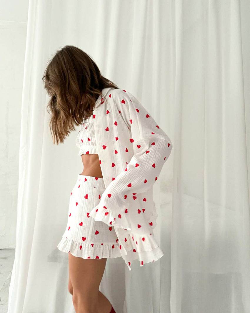 Sweetheart Lounge Set - ElyGlam