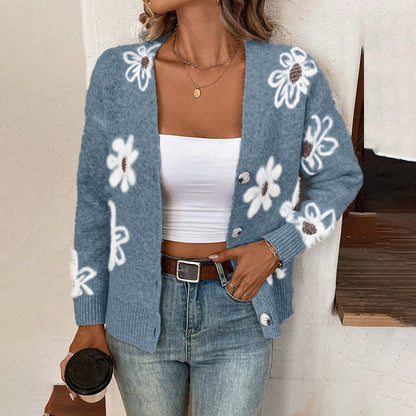 Cardigan imprimé floral