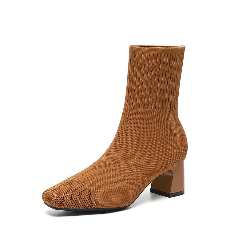 Bottines Tendance Tricotées - ElyGlam