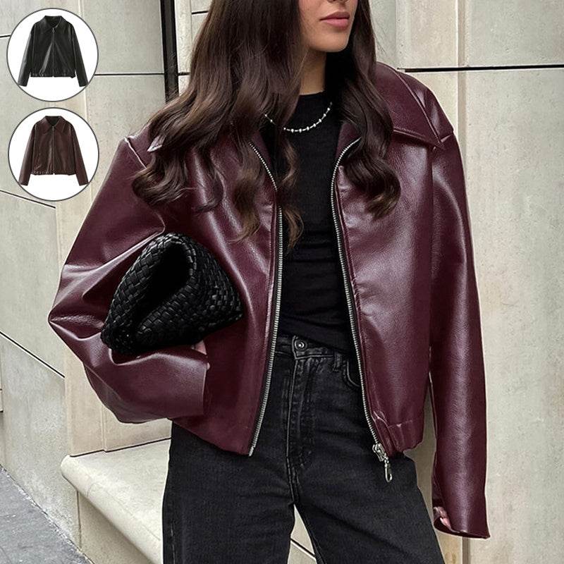 Veste en Simili Cuir - ElyGlam