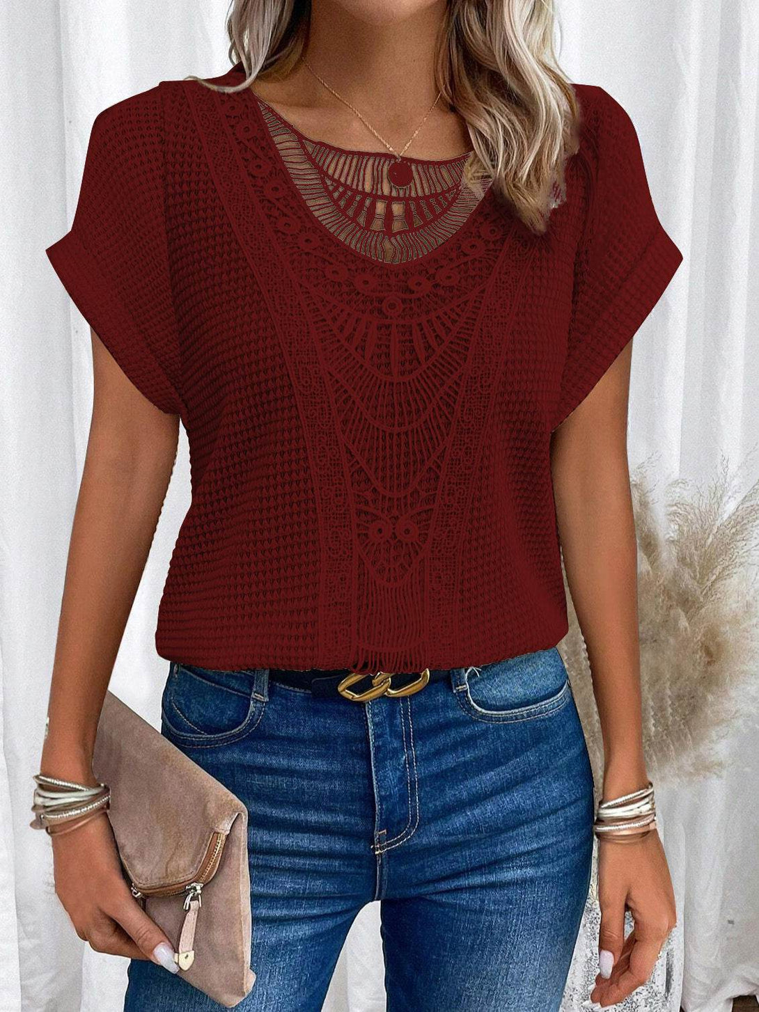 Blouse Dentelle Chic - ElyGlam