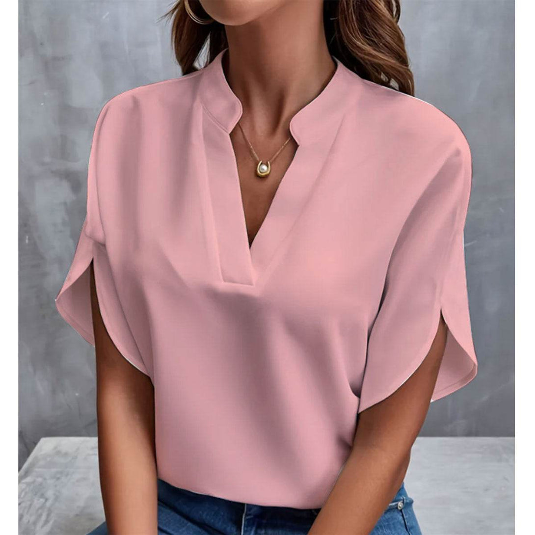 Blouse Fluide Col V - ElyGlam