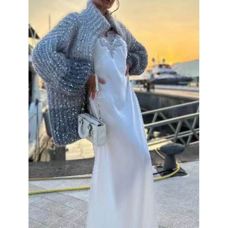 Cardigan Chic à Sequins - ElyGlam