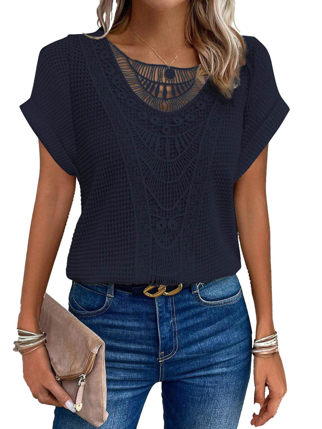 Blouse Dentelle Chic - ElyGlam