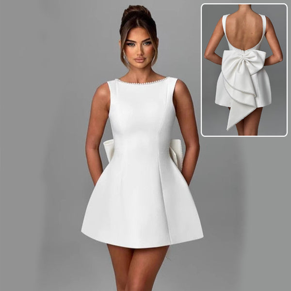 Elegantes Perlenschleifenkleid 